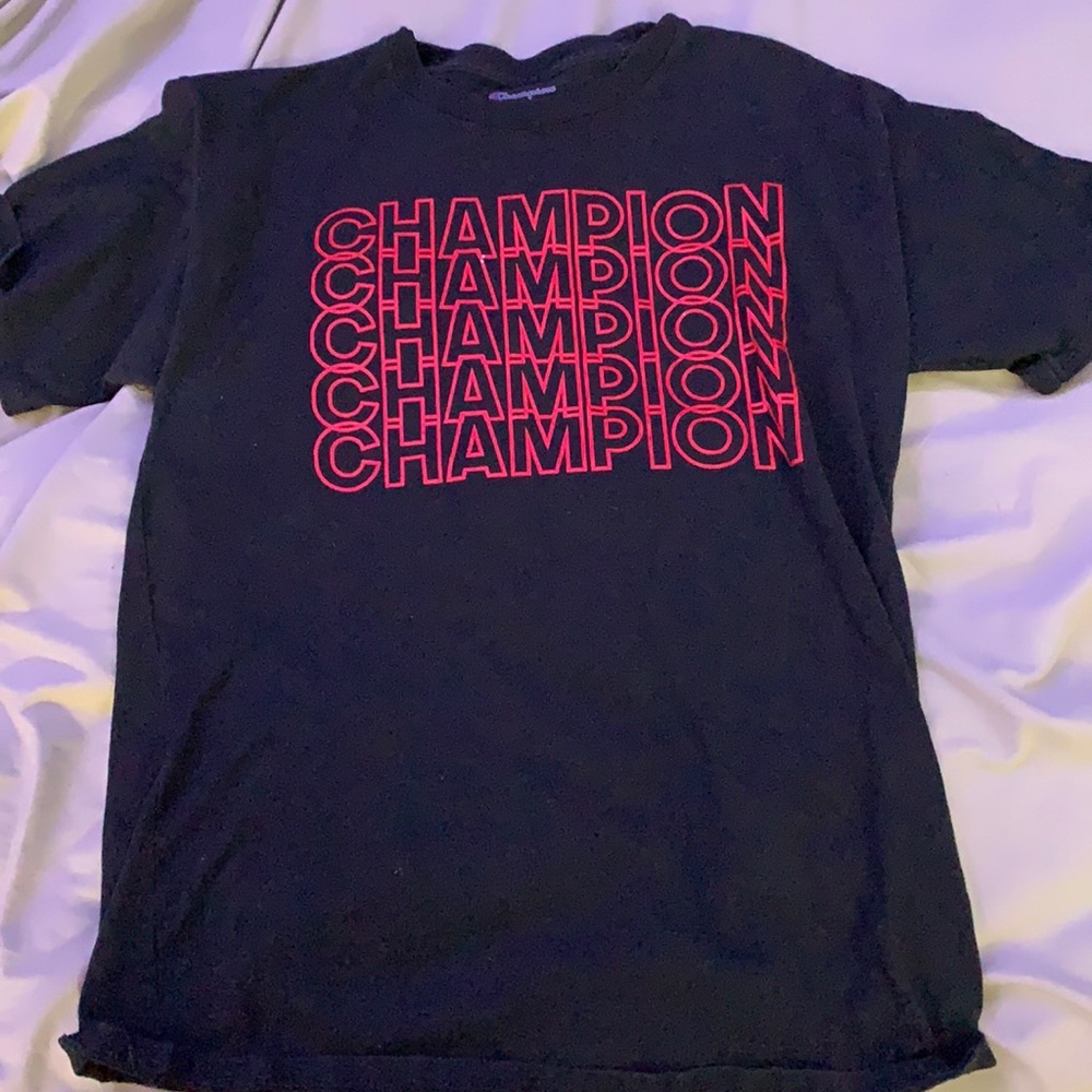 Champion black and red men’s shirt size M